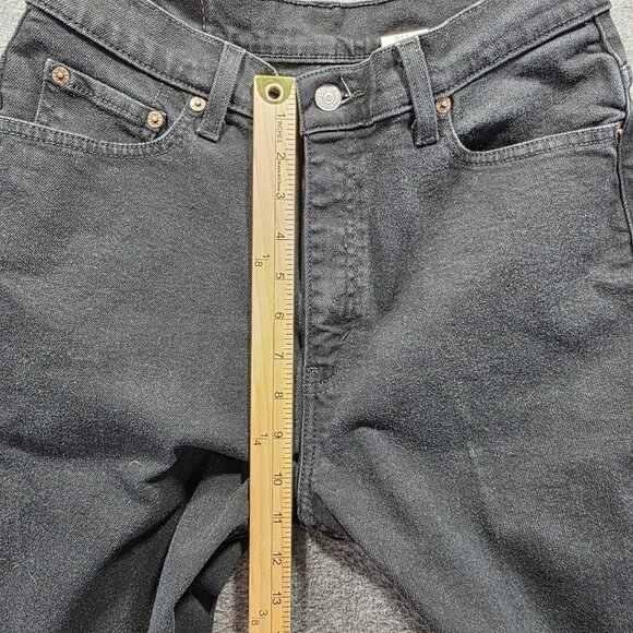Levis 512 Jeans Womens 10 Medium Black Slim Fit Tapered Leg Denim Stretch Y2K - Picture 8 of 9